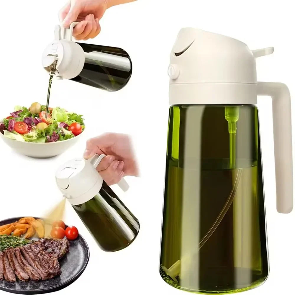 2 in 1 Oil Glass bottle