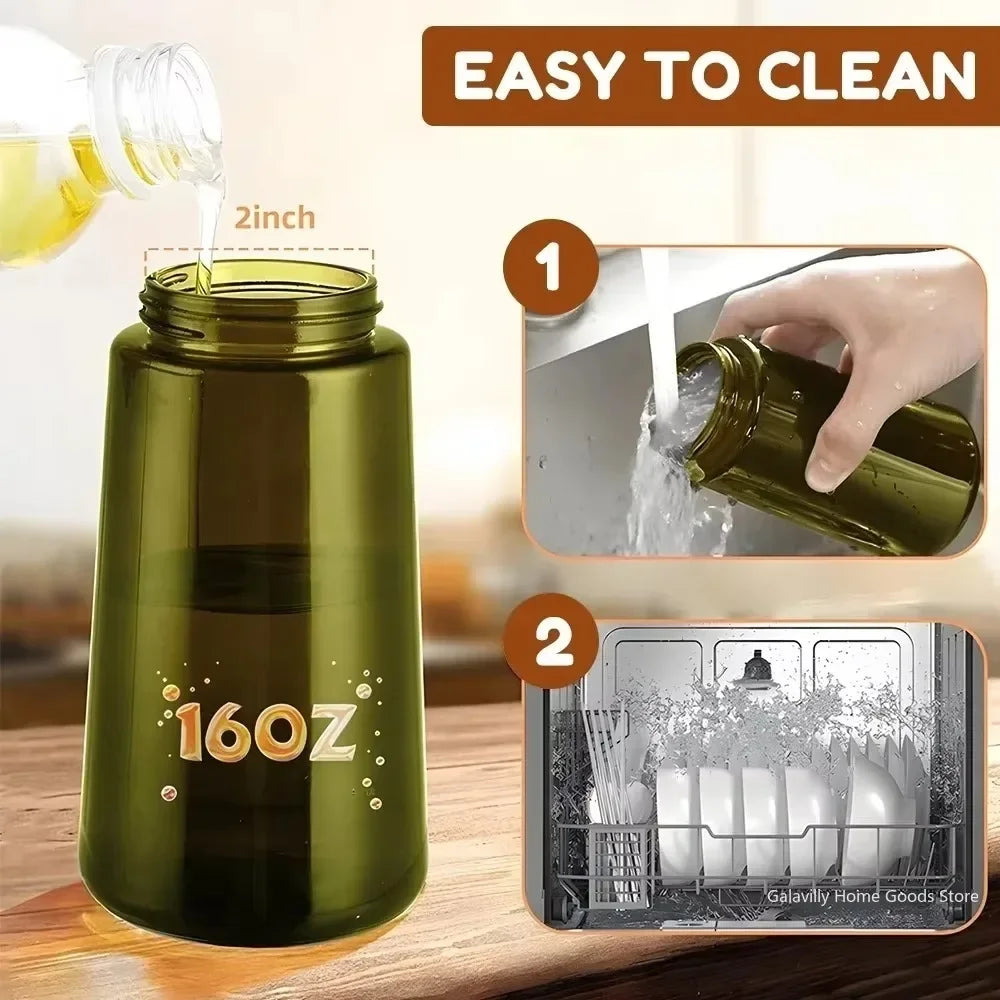 2 in 1 Oil Glass bottle