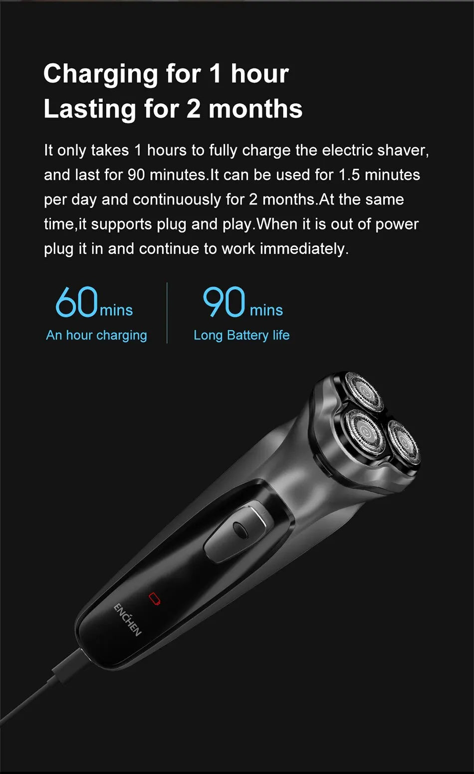 ENCHEN™ Blackstone Electrical Shaver
