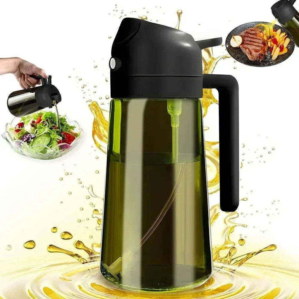 2 in 1 Oil Glass bottle