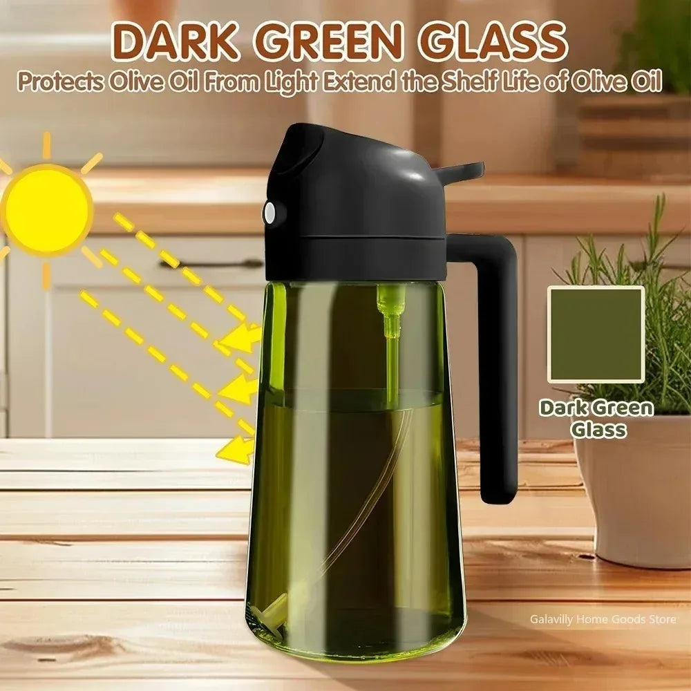 2 in 1 Oil Glass bottle