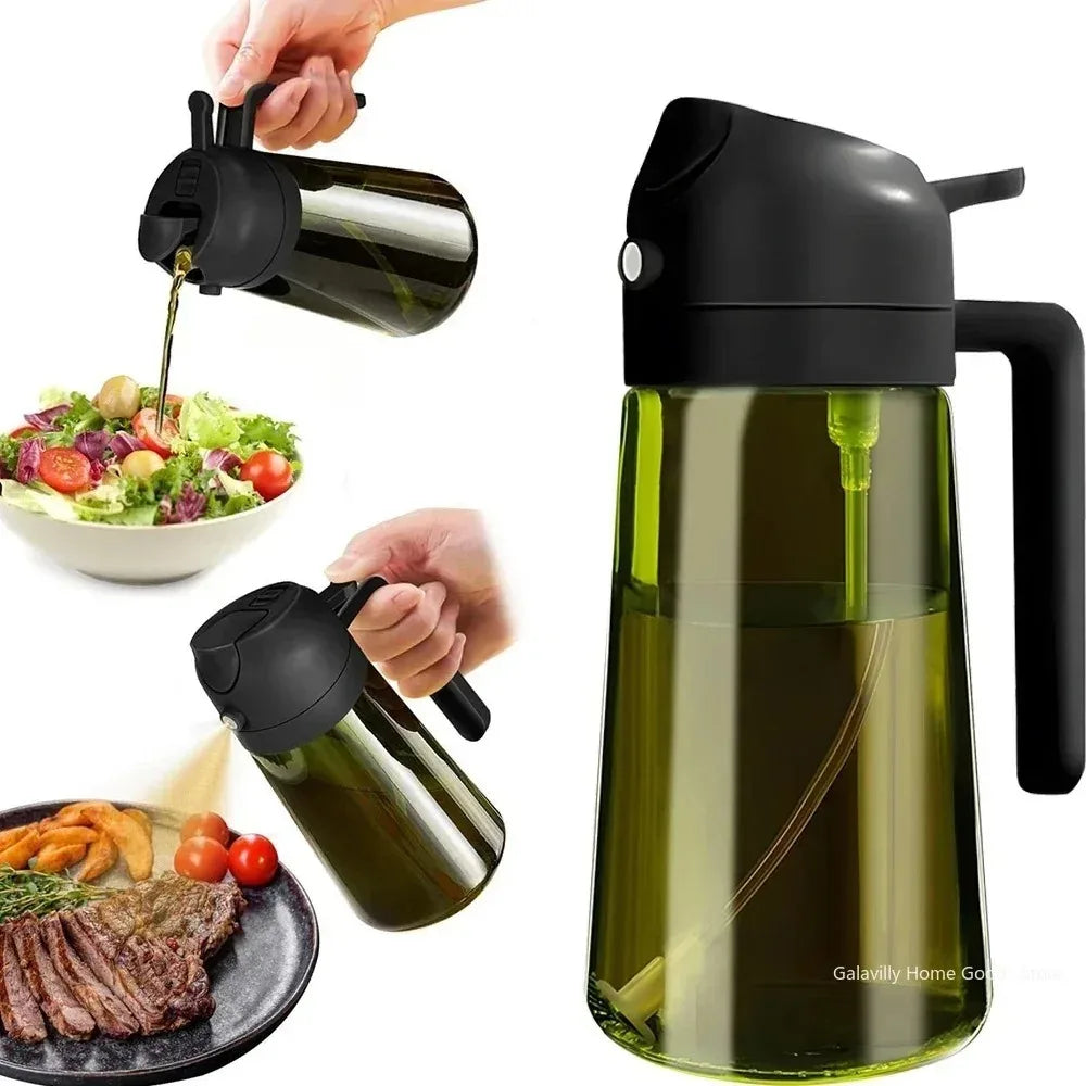 2 in 1 Oil Glass bottle