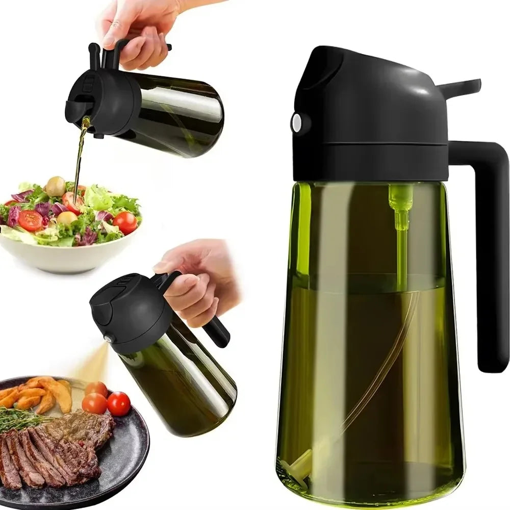 2 in 1 Oil Glass bottle